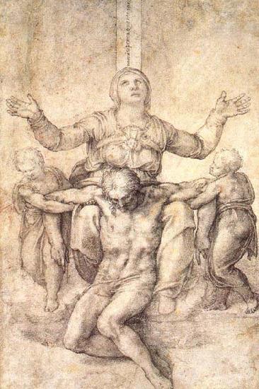 Michelangelo Buonarroti Study for the Colonna Piet oil painting image